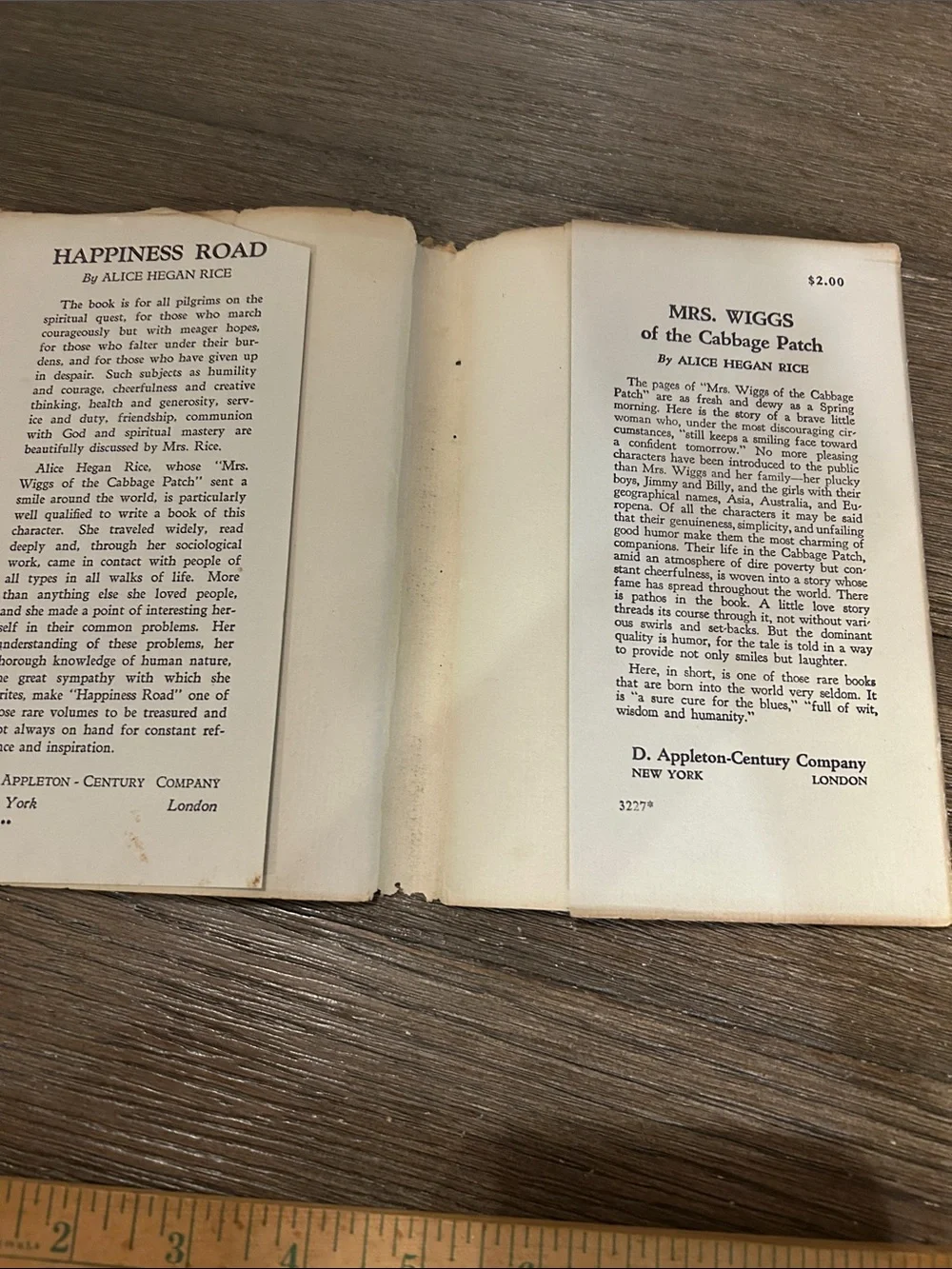 Happiness Road Alice Hegan Rice vintage book 1942 dust jacket Christian